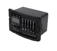 Preamplificador de guitarra HaloVerde con afinador y ecualizador EQ de 5 bandas que proporciona ganancia de +/- 12 dB con botones de graves, medios, agudos y presencia para