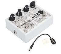 Preamplificador De Guitarra, Preamplificador Eléctrico De Pedal De Guitarra Portátil De Aleación De Aluminio Con Indicador LED Equipo De Instrumentos Musicales DC9V