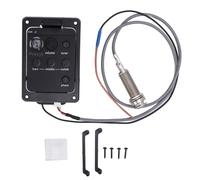 Preamplificador de Guitarra, Volumen, Graves, Medios, Agudos, Control de Fase, Sintonizador Incorporado, Pastilla, Ecualizador EQ con Diseño Compacto, para Guitarras Acústicas
