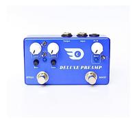 Preamplificador De Lujo 2 En 1 Boost Classic Overdrive Pedal De Efectos Efecto De Guitarra Blue Metal Shell True Bypass Accesorios para efectos de guitarra