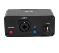 Preamplificador de Micrófono, Amplificador de Preamplificador de Micrófono de Alta Ganancia, Potencia Fantasma de 48 V, Salida XLR, Mezclador de Audio, Preamplificador,