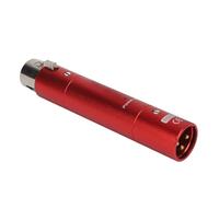 Preamplificador de Micrófono en Línea Activo Dinámico con Ganancia de 28 DB para Transmisión y Transmisión Lo Amplificación Negro (rojo)