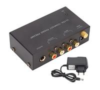 Preamplificador de Tocadiscos Phono con Control de Perilla Independiente para Amplificador de Tocadiscos - PP400 Entrada RCA Estéreo Salida RCA 100-240 V, bajo Nivel de Ruido, (Enchufe de la UE)