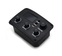Preamplificador EQ De Guitarra Acústica, 70x48mm, Con Sintonizador De Procedimiento Digital, Ecualizador EQ De 3 Bandas Con Sintonizador, Pastilla De Guitarra