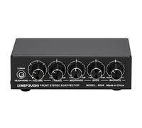 Preamplificador estéreo con mezclador de sonido de 3 canales, ajustador de graves medio alto, entrada de 3 vías, interfaz de 6 salidas USB de 5 V, material metálico de carga