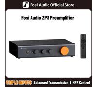 Preamplificador Fosi Audio ZP3 con 3 entradas/3 salidas XLR/RCA/SUB OUT, preamplificador HiFi con filtro de paso alto HPF y control de tono ZP3-ZA3 48V