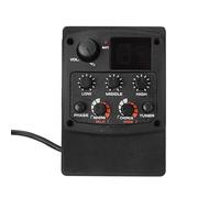 Preamplificador para Guitarra acústica Tone GT-6 con captador piezo Ecualizador de 3 Bandas afinador LCD Efectos reverberación retardo Coro Ancho