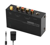Preamplificador Phono para Tocadiscos Phonograph M/M: Nizirioo M/M Preamplificador Phono para Tocadiscos Entrada y Salida RCA Preamplificador Phono con Nivel 12V 1A Adaptador de corriente