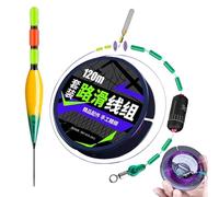 Preassembled Float Fishing Line System Long Length High Sensitivity Ready Rig Strong Knot Secure Casting Support Smooth Deployment Water Activity Gear | Anglers Beginners Outdoor Entusiasts Marine