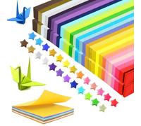 Prebarfun 2800 Piezas Papel Papiroflexia Estrellas, Papel Origami de Estrella Colorido, Tiras de Papel para Hacer Estrellas, Papel de Estrella Colores para Bricolaje Artesanía Niños y Estudiantes