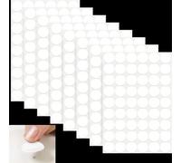 Prebarfun 432 Piezas Tapa Tornillos Blanco, 21mm Pegatinas Tapa Tornillos, PVC Tapa Agujeros Pared, Tapa Agujeros Mueble Autoadhesivas, Tapa Embellecedora Adhesiva para Muebles, Armarios, Escritorio