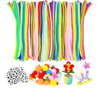 Prebarfun 630 Piezas Limpiapipas Manualidades, 30cm Limpia Pipas para Manualidades, Limpiapipas Colores, Limpia Pipa para Manualidades y Decoraci