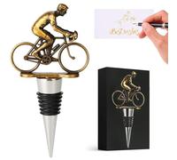 Prebarfun Tapón Botella Vino De Bicicletas, Vintage Bonitos Regalos De Vino, Regalos Día Del Padre, Regalos De San Valentín, Corchos De Vino para Amigos, Accesorios De Vino