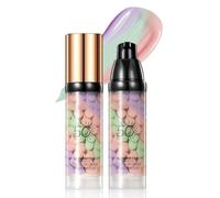 Prebase 3 en 1 para el rostro antes del maquillaje, crema protectora solar, SPF 50 P prebase correctora de color en un solo paso, control de grasa y corrector de tono de piel, piel radiante