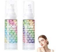 Prebase de maquillaje "Arcoíris de cuatro colores", prebase iluminadora perfeccionadora de la piel, sérum facial con control de grasa y corrector de tono, minimizador de poros.