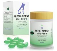 Prebioticos con Menta para el Mal Aliento de Perros y Gatos | Suplemento Veterinario con Enzimas para Salud Digestiva Completa Perro y Gato Reparador y Refrescante Flora Intestinal Olor Placa y Sarro