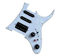 Precableado SSH Guitar Pickguard Loaded Black Alnico V Pickups Set Interruptor Multifunción Arnés De Soldadura Piezas de Repuesto de Guitarra