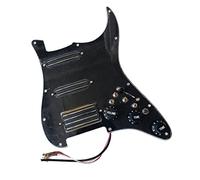 Precableado SSH Pickguard Pickups Set Multifunción Con Dual Hot Rail High Output Black Pickups 4 Converter Para Guitarra Piezas de Repuesto de Guitarra