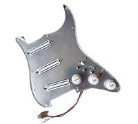 Precableado SSS GuitarPickguard Set 7 Way Dual Hot Rail Mini Humbucker Pickups Para For ST Guitarra Guitarra Precableado Golpeador (Color : 03)