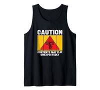 Precaución Contenido Puede Voltear Inesperadamente Un Stunt Nut Wheelman Camiseta sin Mangas