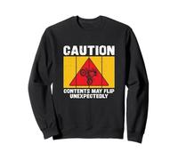 Precaución Contenido Puede Voltear Inesperadamente Un Stunt Nut Wheelman Sudadera