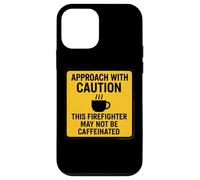 Precaución Este Bombero Puede no ser un Amante del café con cafeína Carcasa para iPhone 12 Mini