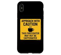 Precaución Este Bombero Puede no ser un Amante del café con cafeína Carcasa para iPhone XS MAX