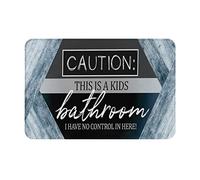 Precaución, Este Es Un Niño Y No Tengo Control sobre Él Aquí. Felpudos Entrada Suave Alfombra Exterior Lavable Alfombrilla De Baño para Bañera Ducha Pasillo 40X60Cm