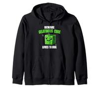Precaución Gelatinous Cube le Encanta abrazar Sudadera con Capucha