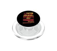 Precaución Puedo Comenzar a Hablar espontáneamente sobre el trombón PopSockets PopGrip para MagSafe