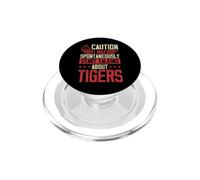 Precaución Puedo Empezar a Hablar espontáneamente de Tigres PopSockets PopGrip para MagSafe