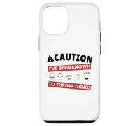 PRECAUCIÓN Que HE Sido SABIDO para Lanzar Cosas Cerámica Meme Carcasa para iPhone 12/12 Pro