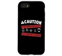 PRECAUCIÓN Que HE Sido SABIDO para Llevar Cosas Cerámica Meme Carcasa para iPhone SE (2020) / 7/8