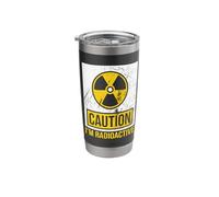 Precaución Soy radiactivo - Radioterapia para la conciencia del cáncer Vaso térmico de acero inoxidable de doble pared