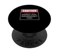 Precaución Visual Kei Nivel de Energía Peligrosamente Alto V-Kei Lover PopSockets PopGrip Adhesivo