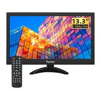 Prechen Mini PC Monitor 13,3 Pulgadas 1366x768 TFT LED Con Entradas HDMI VGA AV BNC USB Para PC Raspberry Pi Cocina Seguridad Industrial, Altavoz Integrado