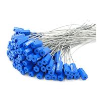 Precinto de seguridad Etiquetas de seguridad Umbered for atar candados herméticos, longitud 300 mm 11,8"(Blue,100 PCS)