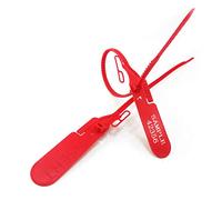 Precintos antimanipulación, Sellos de plástico desprendibles 16,3 pulgadas, numerados y a prueba manipulaciones, 100 unidades