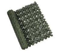 Precio de hojas artificiales - paneles verdes de setos artificiales, rollo de celosía con hojas falsas - pantallas de privacidad de jardín vallas decorativas - para la casa balcón ja