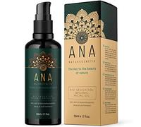 Precio de introducción - Aceite facial orgánico vegano + prensado en frío - 100% puro y natural - Antienvejecimiento con complejo de aceite AHP - 50 ml de vidrio de protección solar - Cuidado