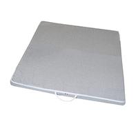 PRECIO DE LANZAMIENTO - Zabuton de espuma, extraíble, esterilla de yoga, accesorio de meditación - Made in France (gris)