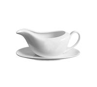 Precio y Kensington Simplicity, Salsera y platillo, porcelana, blanco