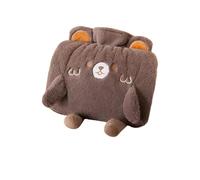 Preciosa Botella De Agua Caliente Con Patrón Dibujos Animados Doble Bolsillo Para Las Manos Cubierta Felpa Boquilla Segura Para Calentar Bolsa Agua Doble Bolsillo