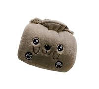 Preciosa Botella De Agua Caliente Con Patrón Dibujos Animados Doble Bolsillo Para Las Manos Cubierta Felpa Boquilla Segura Para Calentar Bolsa Agua Doble Bolsillo