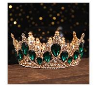 Preciosa corona de cristal azul, accesorios para el cabello de boda, tiaras y coronas de reina, joyería para el cabello de novia, regalos para fiesta de graduación para mujer