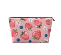 Preciosa Fresa Rosa, Bolsa de artículos de tocador Bolsa de Maquillaje Bolsa de cosméticos Bolsa de artículos de tocador de Viaje portátil