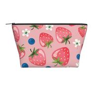 Preciosa Fresa Rosa, Bolsa de artículos de tocador Bolsa de Maquillaje Bolsa de cosméticos Bolsa de artículos de tocador de Viaje portátil
