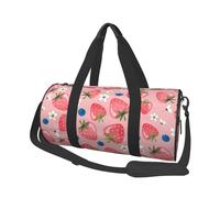 Preciosa Fresa Rosa, Bolsa de Viaje de Gran Capacidad, Bolso Redondo, Bolsa de Viaje Deportiva, Bolsa de Mano, Bolsa de Fitness