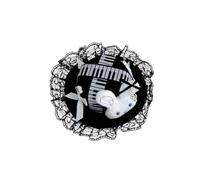 Preciosa horquilla de conejos con lazos de encaje y sombrero pequeño, sombreros con horquillas, accesorios para cabello para fiestas temáticas y uso diario, pinza para con lazos