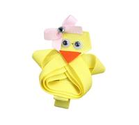 Preciosa pinza para el pelo con diseño de pollo/conejitos con temática de Pascua, accesorios para el pelo para celebraciones de vacaciones de primavera, uso diario